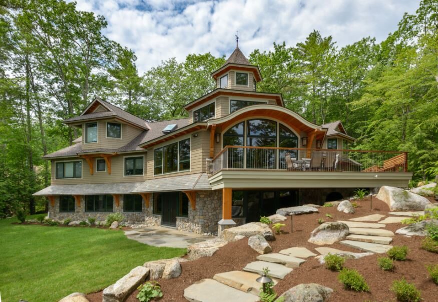 Illustration of Sustainable Luxury Waterfront Homes